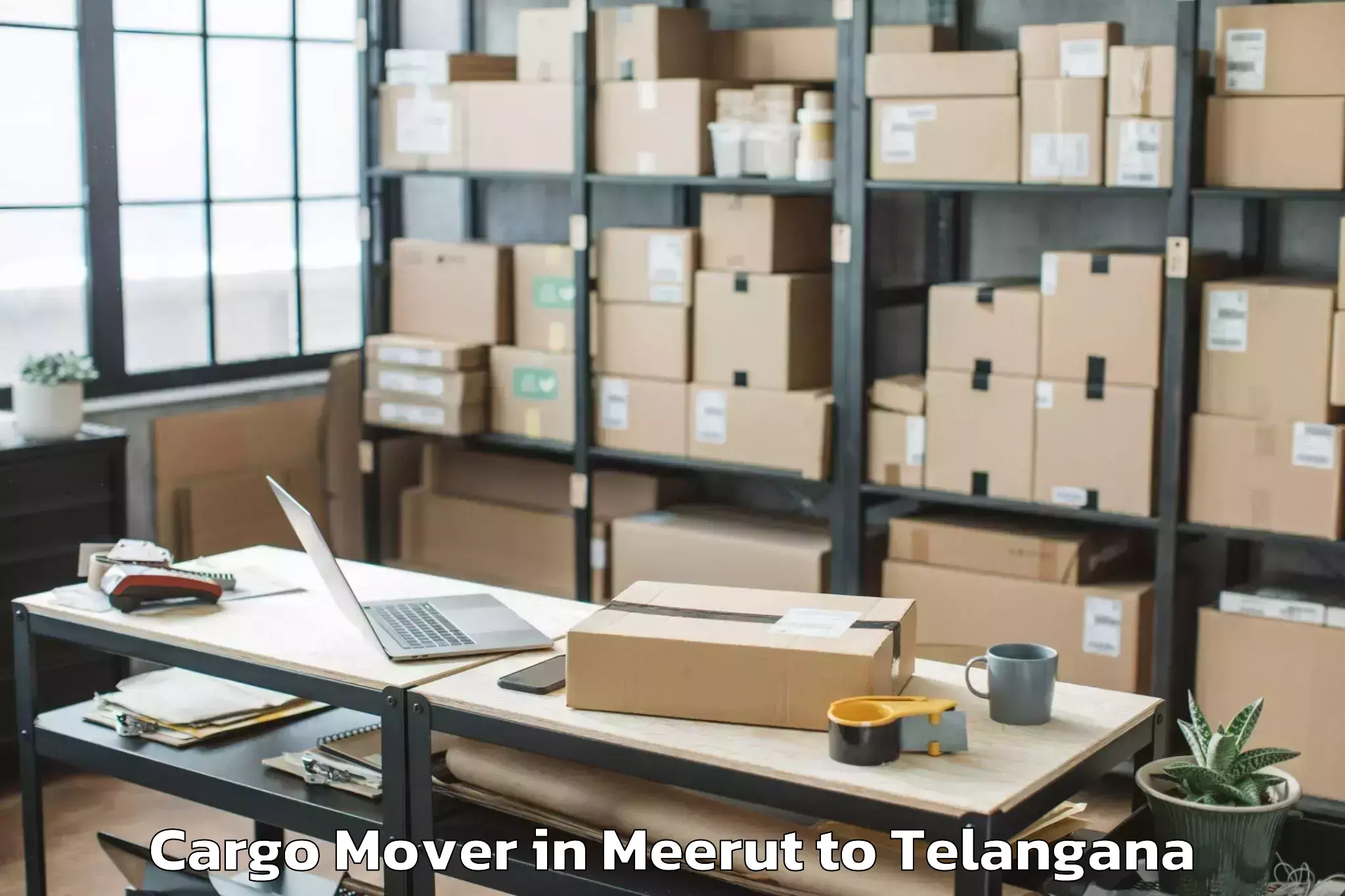 Book Meerut to Paloncha Cargo Mover